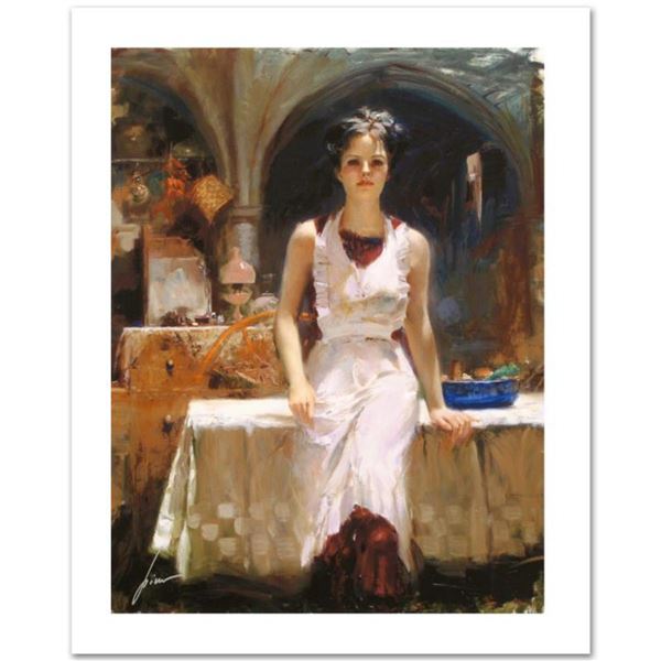 Pino (1939-2010), "Deborah Revisited" Limited Edition on Canvas, Numbered and Hand Signed with Certi
