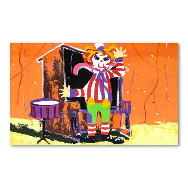 Paul Blaine Henrie (1932-1999), "Ragtime Band" Hand Signed Original Painting on Canvas (30"x48") wit