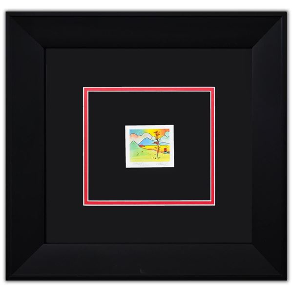 Peter Max- Original Lithograph "Tree with Sailboat (Mini Series)"