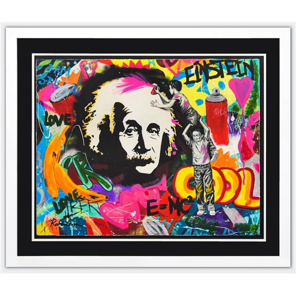 Nastya Rovenskaya- Original Mixed Media on Paper "The Genius"