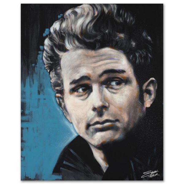 "James" Limited Edition Giclee on Canvas by Stephen Fishwick, Numbered and Signed. This piece comes 