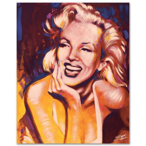 "Fun, Marilyn" Limited Edition Giclee on Canvas by Stephen Fishwick, Numbered and Signed. This piece