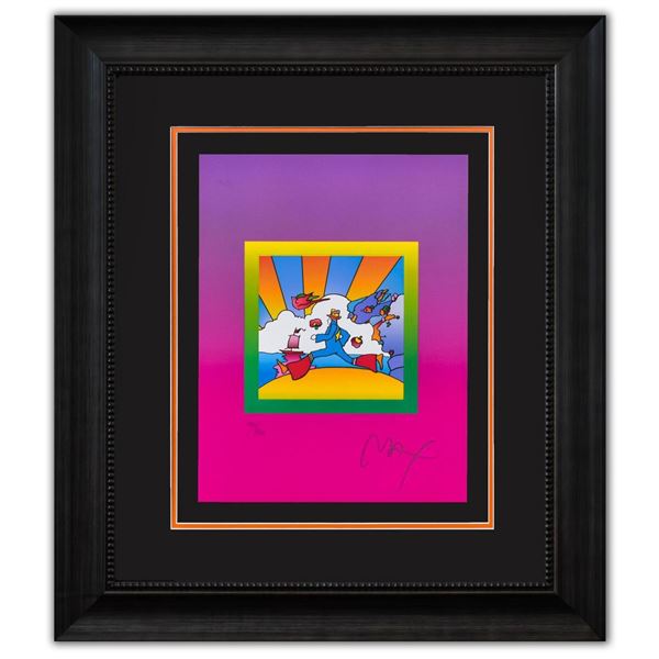 Peter Max- Original Lithograph "Cosmic Runner on Blends Ver. II"