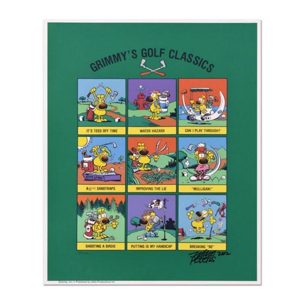 Mike Peters, "Grimmy's Golf Classics" Giclee on Paper, Dated 2002 and Hand Signed with Letter of Aut