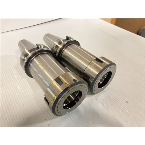 (2) BT40 Lyndex ER40 Collet Chucks, P/N: B4017-0040