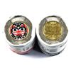 Image 1 : 2020 Canada $2 Bill Reid Coloured & Uncoloured Special Wrap Rolls of 25pcs. 2 rolls