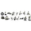 Image 1 : Group Lot of 16x Miscellaneous Sterling Silver Charms of All Different Designs. Total weight is 25 g