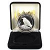 Image 1 : Scarce! 1oz Yukon Territory Raven Official Yukon Bird and Coat of Arms .999 Fine Silver Round Encaps
