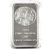 Image 1 : 5oz Liberty Buffalo Indian Head Design .999 Fine Silver Bar in Sealed Mint Plastic. (TAX Exempt)