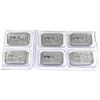 Image 2 : Silvertowne 1oz .999 Fine Silver Bars in Sealed Mint Plastic Sheet. 6pcs (TAX Exempt)