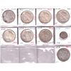 Image 1 : Estate Lot of 9x 1897-1925 USA Coinage - 8x Silver Dollars & 1x Nickel. 4 of each Morgan and Peace d