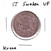 Image 1 : 1875ST Sweden 1 Krona VF.
