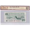 Image 1 : BC-58aA-i 1991 Bank of Canada $20, Thiessen-Crow, EIX with Serifs, Replacement, S/N: EIX1257019, BCS