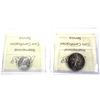 Image 2 : 1966 Canada 10-cent & 1965 25-cent ICCS Certified MS-65. 2pcs