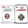 Image 1 : Lot of 2x 2015 Canada Flag Anniversary 25-Cents PCGS Certified MS-67. Includes one of each Coloured,