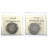 Image 2 : Lot of 2x 1899 Newfoundland 50-Cents ICCS Certified F-15. Includes Narrow 9s, and Wide 9s. These coi