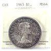 Image 1 : 1963 Canada Dollar ICCS Certified MS-64. Toning.