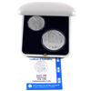 Image 1 : 1948-1998 Israel's 50th Anniversary Commemorative 2-coin Sterling Silver Set in Original Box with CO