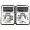 Image 2 : 2x 2012 China 1oz Fine Silver Pandas Both NGC Certified MS-70 Early Releases, with 2 Different Certi