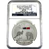 Image 1 : 2012P Australia $1 China & Australia 40 Years 1972-2012 1oz Fine Silver Coin NGC Certified SP-70 Fir