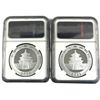 Image 2 : 2x 2011 China 1oz Fine Silver Pandas NGC Certified MS-70 - Early Releases & Normal Versions. 2pcs (T