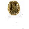 Image 1 : 21K Gold Ring Containing a 1 Gram Pamp Suisse .9999 Fine Gold Bar. You will receive 1 gram of 24K go