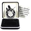 Image 1 : 1959-1994 Alaska 35th Statehood Anniversary 1oz .999 Fine Silver Coin Encapsulated in Alaska Mint Di