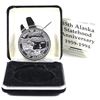Image 2 : 1959-1994 Alaska 35th Statehood Anniversary 1oz .999 Fine Silver Coin Encapsulated in Alaska Mint Di
