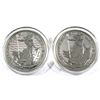 Image 1 : 2018 & 2021 Great Britain 1oz .999 Fine Silver Britannias. 2pcs (TAX Exempt)