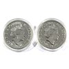 Image 2 : 2018 & 2021 Great Britain 1oz .999 Fine Silver Britannias. 2pcs (TAX Exempt)