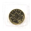 Image 1 : 1999 Canada 20 Years Privy 1/10oz .9999 Fine Gold Maple Leaf in Original Sealed Mint Plastic. (TAX E