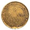 Image 1 : 1885 Newfoundland $2 Gold Coin VF-EF (Impaired). Contains .0981oz fine gold.