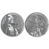 Image 1 : 2017 & 2018 Niue 1oz Star Wars .999 Fine Silver Coins - 2017 Darth Vader & 2018 Stormtrooper. 2pcs (