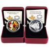 Image 1 : Lot of 2x 2015 Canada $20 Train Fine Silver Coins. Includes Autumn Express, and Canadian Home Front: