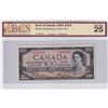Image 1 : 1954 BC-35b Bank of Canada, Beattie-Coyne, Changeover, Devil's Face, SN: AJ2381814, BCS Certified VF