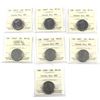 Image 1 : 2001-2008 Canada Day 25-cent ICCS Certified MS-64/65/66/67 NBU. Lot includes 2001P  MS-65, 2002P MS-