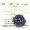 Image 1 : 1975 Canada 25-cent ICCS Certified PL-66