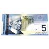 Image 2 : BC-67b-N1-iii 2009 Bank of Canada $5 Note with 4 Digit RADAR Serial Number, CUNC.