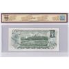 Image 2 : BC-46bA 1973 Bank of Canada $1, Crow-Bouey, Replacement, S/N: BAX0354359, BCS Certified GUNC-66 Orig