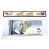 Image 2 : BC-67a 2006 Bank of Canada $5, Jenkins-Dodge, Printed in 2006, S/N: AOR7697251, BCS Certified GUNC-6