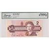 Image 1 : BC-55c 1986 Bank of Canada $2, Bonin-Thiessen, S/N: CBH7331571, Legacy Certified GUNC-67 PPQ.