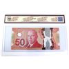 Image 2 : BC-72a-i-N1-ii-N8-N10-iii 2012 Bank of Canada $50, Macklem-Carney, 2 Digit RADAR, Binary Note, 4 Cyc