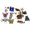 Image 1 : Lot of 16x Unique Animal Pins, Some with Enameling. See image for variety.
