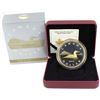 Image 1 : 2015 Canada $1 Gold Plated Big Coin 5oz Fine Silver (#1) Tax Exempt. LOW MINTAGE 0046/1500! Minor im