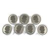 Image 2 : Lot of 7x 2014 Canada 25-Cents Pop-Up Jersey Set Coins. Comes with Calgary Flames, Toronto Maple Lea