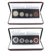 Image 1 : Lot of 2x 1908-1998 Canada Commemorative Sterling Silver Proof Set. Includes shiny, and antique fini
