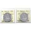 Image 1 : Pair of 2020 Voluntary Service  Medallion ICCS Certified MS-67. 2pcs