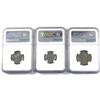 Image 2 : 2020 Canada 5c, 10c & 25-cent NGC Certified MS-69. 3pcs
