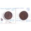 Image 1 : PEI 1855 Token PE-7A2 VF & Lower Canada Token LC-8D1 VF. 2pcs