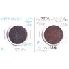 Image 1 : Pair of Bank of Upper Canada tokens: 1812 UC-5A1 & 1820 UC-9A4. 2pcs